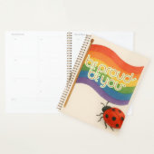 はっきりした式LGBTQおよびプライド プランナー手帳 (ディスプレー)
