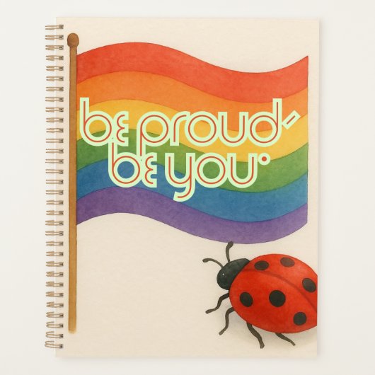 はっきりした式LGBTQおよびプライド プランナー手帳 (正面)