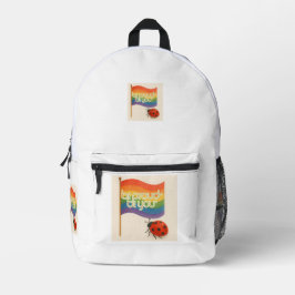 はっきりした式LGBTQおよびプライド プリントバックパック