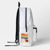 はっきりした式LGBTQおよびプライド プリントバックパック (左)