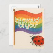 はっきりした式LGBTQおよびプライド ポストカード (正面/裏面)