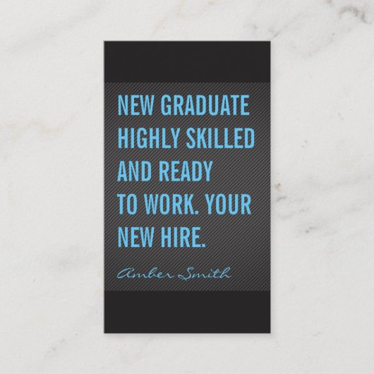 はっきりした引用文テクスチャライン 名刺 (正面)