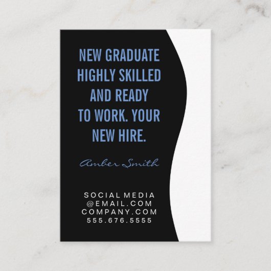 はっきりした引用文 名刺 (正面)