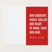 はっきりした引用文 名刺 (外部フラット)