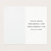 はっきりした引用文 名刺 (内部フラット)