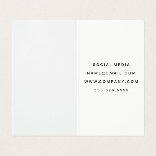 はっきりした引用文 名刺 (内部フラット)