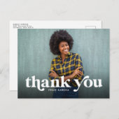 はっきりした感謝してい君のシンプル写真 ポストカード (正面/裏面)