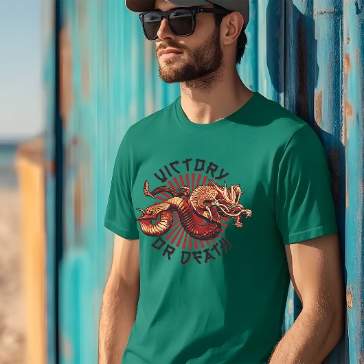 はっきりした戦士の声明T型:勝利または死 Tシャツ