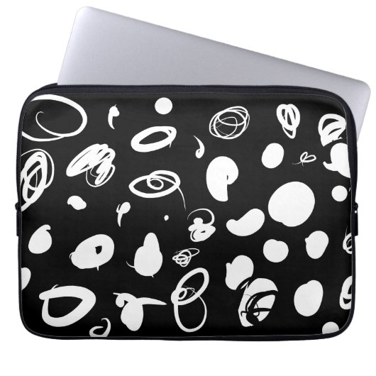 はっきりした抽象デザイン電子バッグ ラップトップスリーブ (正面)