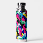 はっきりした抽象芸術アートの原色 ウォーターボトル (右面)