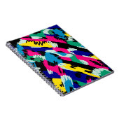 はっきりした抽象芸術アートの原色 ノートブック (右側)