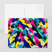 はっきりした抽象芸術アートの原色 ポストカード (正面/裏面)