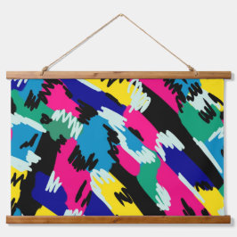 はっきりした抽象芸術アートの原色 吊り下げ型タペストリー