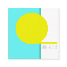 はっきりした抽象芸術アートサークルターコイズグリーンイエロー