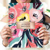 はっきりした抽象芸術フローラ名前をカスタムする プランナー手帳