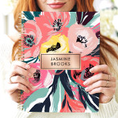 はっきりした抽象芸術フローラ名前をカスタムする プランナー手帳