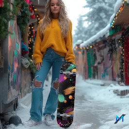 はっきりした抽象芸術ブラシコンテンポラリーッしゃれているク スケートボード