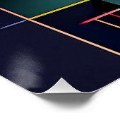 はっきりした抽象芸術図形 – アーモダントデザイン ポスター (コーナー)