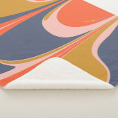 はっきりした抽象芸術大理石グラフィックデザイン絵画ズ シェルパブランケット (3/4)