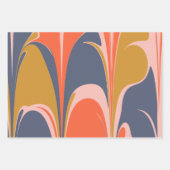 はっきりした抽象芸術大理石グラフィックデザイン絵画ズ ラッピングペーパーシート (正面3)