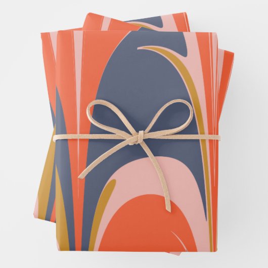 はっきりした抽象芸術大理石グラフィックデザイン絵画ズ ラッピングペーパーシート (インサイチュ)