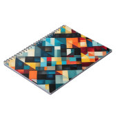 はっきりした抽象芸術幾何学模様 ノートブック (左側)