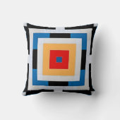 はっきりした抽象芸術幾何長方形対称 クッション (裏面)