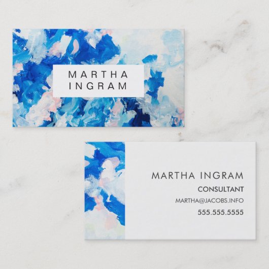 はっきりした抽象芸術絵画デザイン名刺 名刺 (正面/裏面)