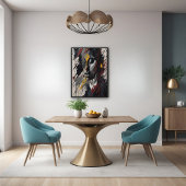 はっきりした抽象芸術表現主義ポートレートアモダンート ポスター