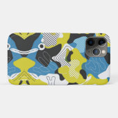はっきりした抽象芸術迷彩柄パターン Case-Mate iPhoneケース (裏面(横))