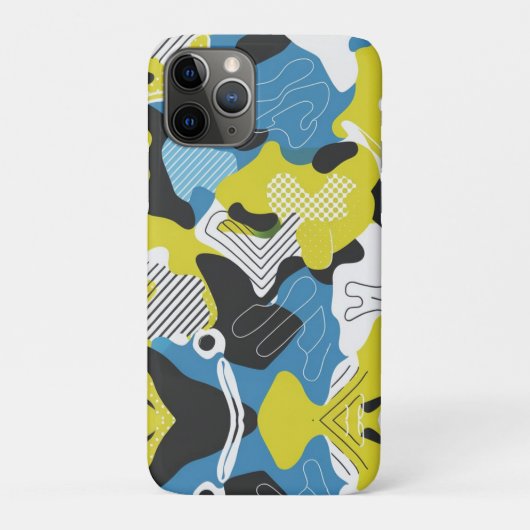 はっきりした抽象芸術迷彩柄パターン Case-Mate iPhoneケース (裏)