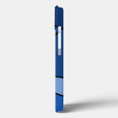 はっきりした抽象芸術青の幾何形状 Case-Mate iPhoneケース (裏面 / 左)