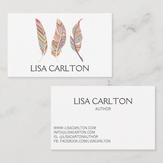 はっきりした抽象芸術 名刺 (正面/裏面)