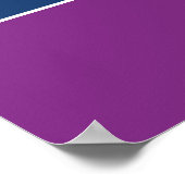 はっきりした教育教室のレインボーカラーアートチャート ポスター (角)