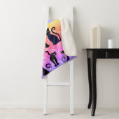 はっきりした数々のモダンレトロ猫好き シェルパブランケット (インサイチュ)