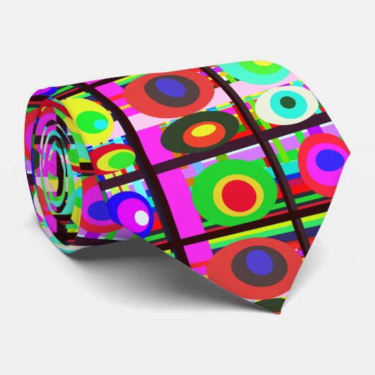 はっきりした数々の熱狂する色のパタカジュアルーンのネクタイ ネクタイ (ロール)