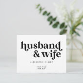 はっきりした文字のみ夫と妻のエロペメント結婚ズ ポストカード (スタンド正面)