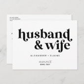 はっきりした文字のみ夫と妻のエロペメント結婚ズ ポストカード (正面/裏面)