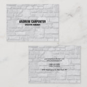 はっきりした文字ウォールストーンズユニークモダンプロフェッショナル 名刺 (正面/裏面)