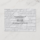 はっきりした文字ウォールストーンズユニークモダンプロフェッショナル 名刺 (裏面)