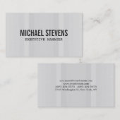 はっきりした文字グスタイリッシュレーモダンコンテンポラリー 名刺 (正面/裏面)