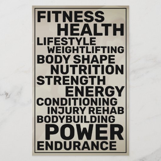 はっきりした文字スタイルインスパイアバイフィットネス チラシ (正面)