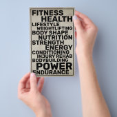 はっきりした文字スタイルインスパイアバイフィットネス チラシ (ハンドル)