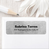 はっきりした文字スタイルグレモダンープロフェッショナルエレガント ラベル (インサイチュ)