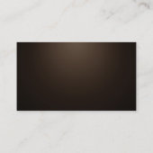 はっきりした文字セピアカラースタイリッシュプロフェッショナル 名刺 (裏面)