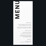 はっきりした文字ミニマルシンプルの結婚メニュー メニュー<br><div class="desc">このミニマルレタリングのシンプル白結婚いメニューははっきりしたの為に素晴らし作られる。メニューは両面、すべての文字は編集可能。私のショップWOWwedsの白黒はっきりした文字の結婚文房具コレクションで利用可能なアイテムのマッチング。</div>