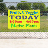 はっきりした文字今日のファブリックの大きなサイン 横断幕 (インサイチュ)