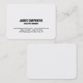 はっきりした文字白黒ユニークモダンプロフェッショナル 名刺 (正面/裏面)