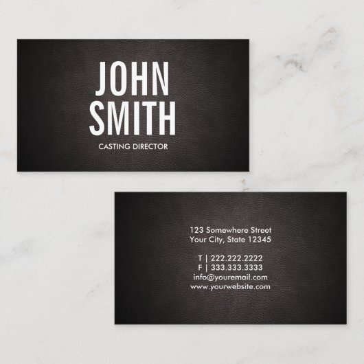 はっきりした文字鋳造責任者名刺 名刺 (正面/裏面)