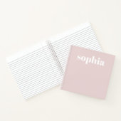 はっきりした文字 |ピンクの赤面 ノートブック (内部)